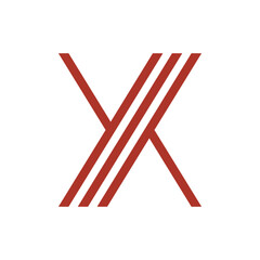 Obraz premium Monogram X. Design vector X logo. Monogram initial letter mark X logo design. Monogram design vector logo. Monogram initial letter mark X logo design. Simple X monogram. Monogram X design logo
