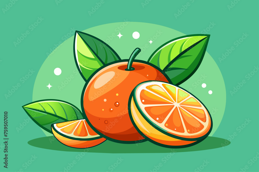 Canvas Prints clementine fruit background is