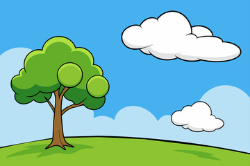 Fototapeta premium cloud sky background is tree