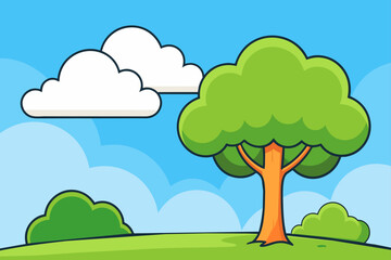 cloud sky background is tree