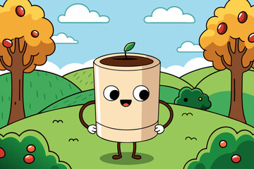 coffee background is tree