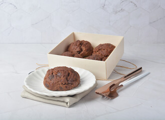 gourmet freshly bake golden Texas sweet chocolate chip honey biscuit cake scone milk butter bread...