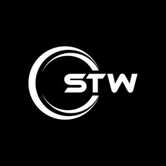 STW Logo Design, Inspiration for a Unique Identity. Modern Elegance and Creative Design. Watermark Your Success with the Striking this Logo.