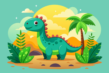 dino background is tree
