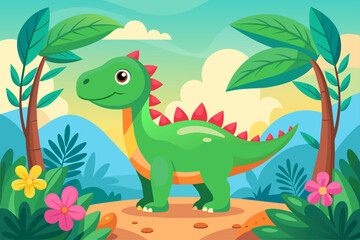 Fototapeta premium dino background is tree
