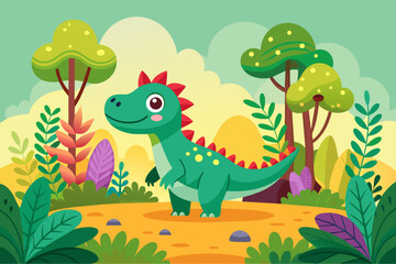 dino background is tree