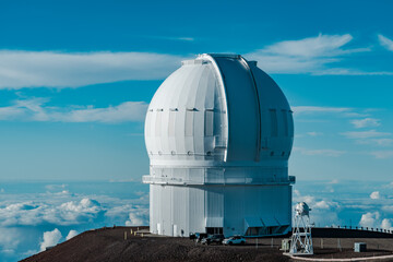Mauna Kea Observatories. The summit of Mauna Kea, Hawaii island / Big island. the highest point in...