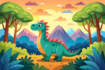 dino background is tree 