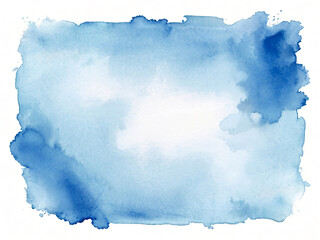 abstract watercolor background. watercolor blue frame