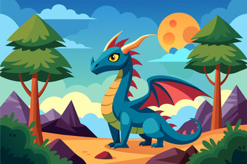 dragon background is tree
