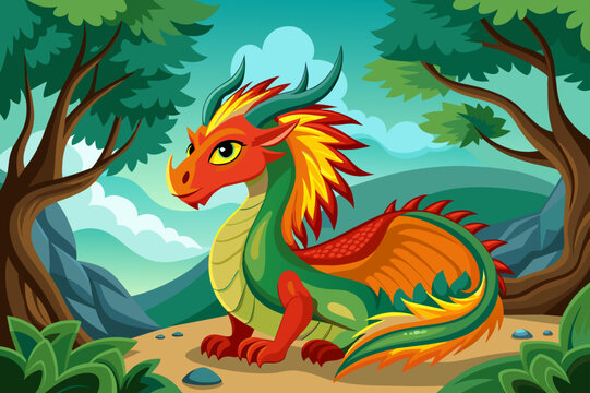 dragon background is tree