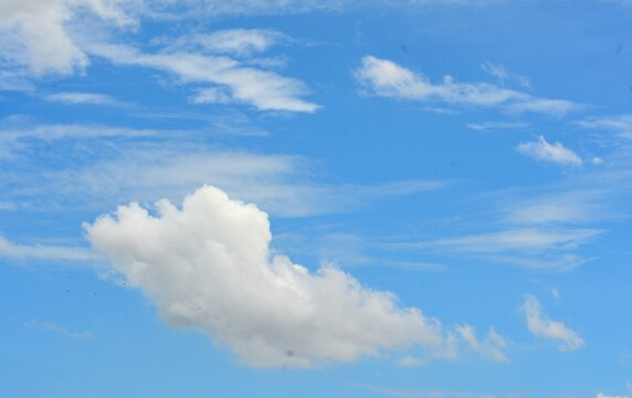 photo of clouds and clear blue sky