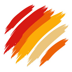 strokes set brush Vector Illustration