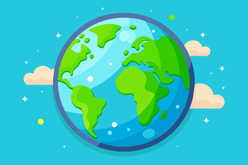 Naklejka premium earth template background is