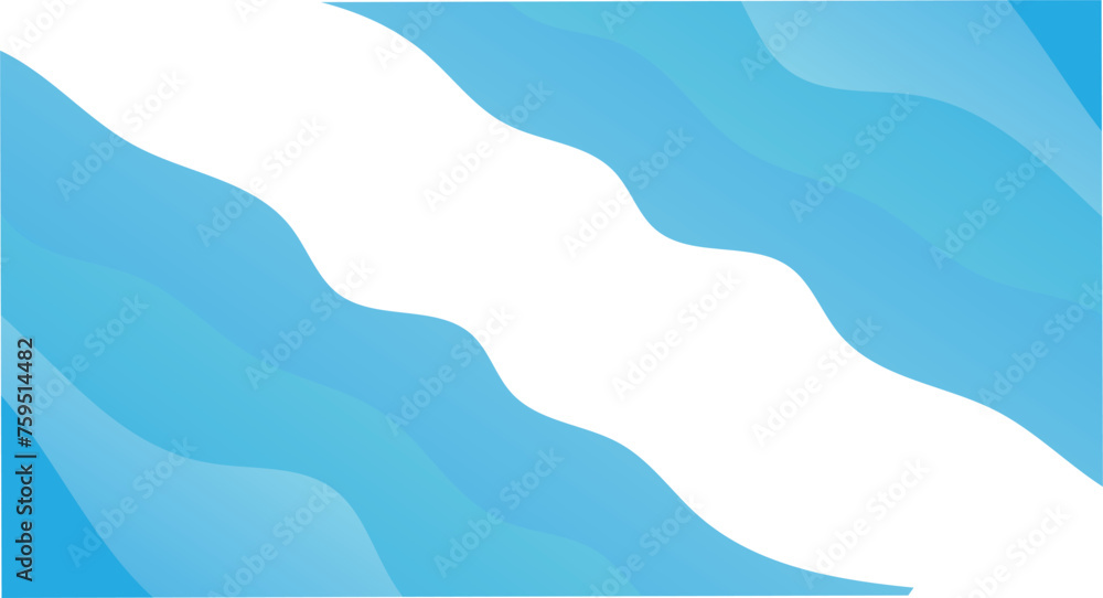 Poster abstract background with dynamic effect. simple minimal blue wave . motion vector illustration. tren