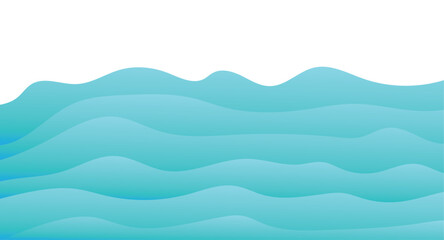 Abstract blue water color waves background. Abstract blue technology wave design. Network background, vector communication concept.