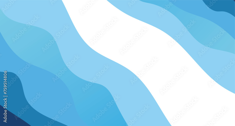 Poster blue wave background. abstract vector background with blue wavy. curved wave. abstract wave element 