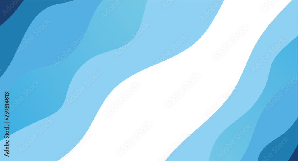 Poster blue wave background. abstract vector background with blue wavy. curved wave. abstract wave element 