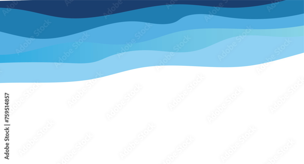 Poster blue wave background. abstract vector background with blue wavy. curved wave. abstract wave element 
