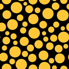 Seamless polka dot black blue pattern - 759515027