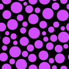 Seamless polka dot black blue pattern - 759515080
