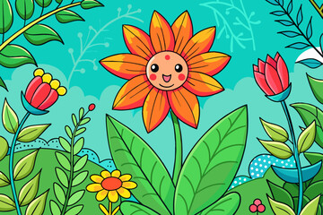 floral background is tree