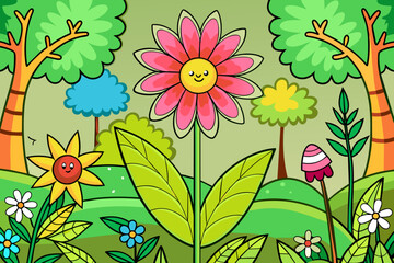 floral background is tree