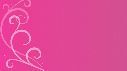 エレガントなツタ模様の背景素材　ピンク