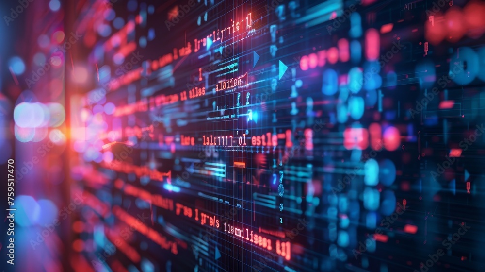 Aufkleber cyberattack occurring on a network