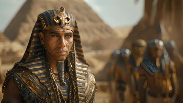 4K HD video clips Pharaoh" is used for those rulers of Ancient Egypt who ruled after the unification of Upper and Lower Egypt by Narmer during the Early Dynastic Period, approximately 3100 BC