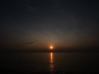 Sunrise on The Cha-am Beach