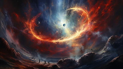 Supernova Symphony Galactic Explosion ..  v