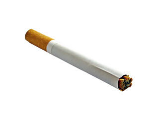 Cigarette on transparent background.