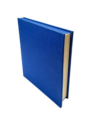 Blue book isolated on a transparent background.