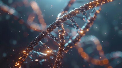 DNA double helix genetic material.  - obrazy, fototapety, plakaty