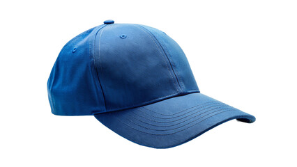 Blue Baseball Cap Isolated On Transparent Background