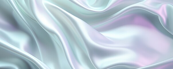 Obraz premium The texture of iridescent soft white pink and green white silk. Colorful elegant. Space for design. Matte, shimmer.Template. Empty. Rough, grain. Christmas, Valentine, Birthday, Mother's day