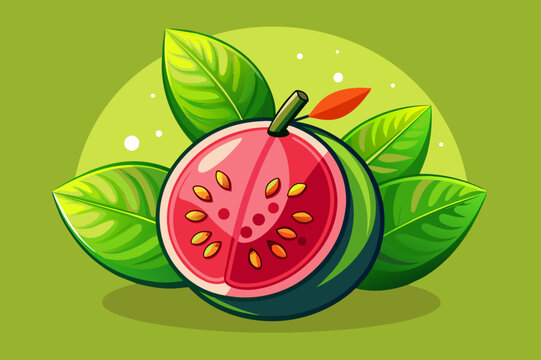 guava fruit background is