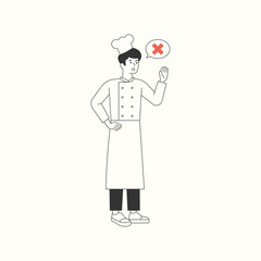 Obraz premium Information illustration for guide dogs for the visually impaired. Prohibited rules and social issues. flat design style minimal vector illustration.