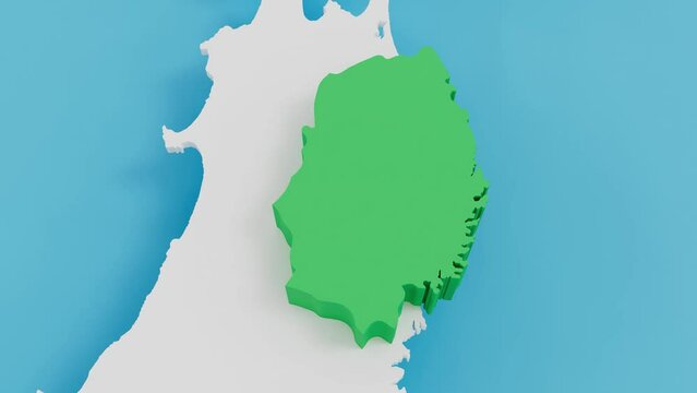 岩手県　地図　ズームアップ