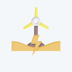 Icon Energy Ecosystem. related to Future Technology symbol. flat style. simple design editable. simple illustration