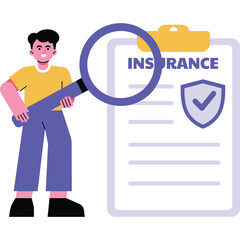 Man Reviewing Insurance Document