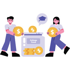 Couple Setting Up a College Fund