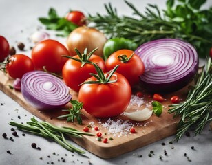 Vegetables, juicy vegan food photography 
