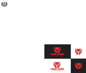 Heart logo valentines day vector art icon graphics for health icon heart logo template