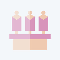 Fototapeta premium Icon Wardrobe. related to Theatre Gradient symbol. flat style. simple design editable. simple illustration