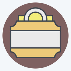 Icon Lightbox. related to Theatre Gradient symbol. color mate style. simple design editable. simple illustration