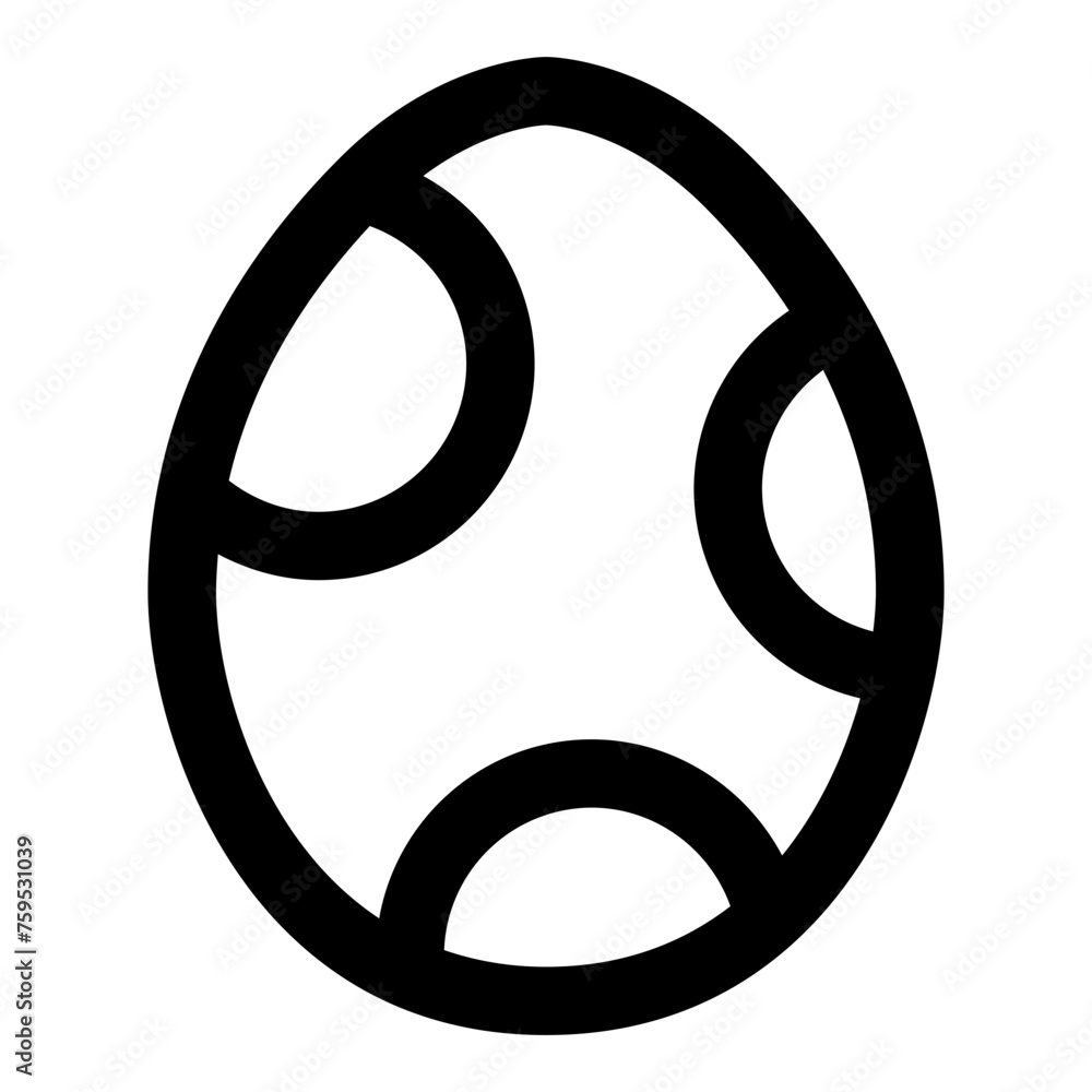 Poster egg pattern icon in outline. simple anothersynonymname vector illustration — pixel-perfect icon.