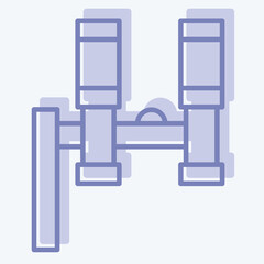 Icon Opera. related to Theatre Gradient symbol. two tone style. simple design editable. simple illustration