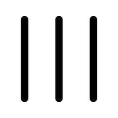 Hamburger menu icon in outline style. Simple bars vector — pixel-perfect icon.